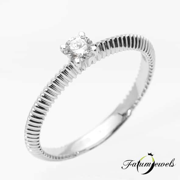 Fatumjewels gyémánt eljegyzési gyűrű