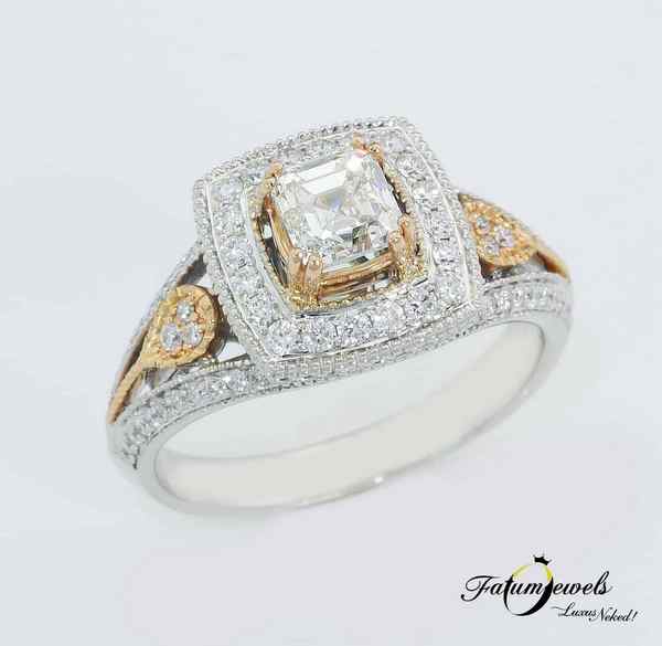 Fatumjewels Hercegnő gyémánt eljegyzési gyűrű