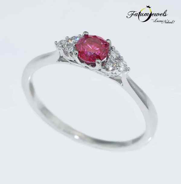 Fatumjewels rózsaszín gyémántgyűrű